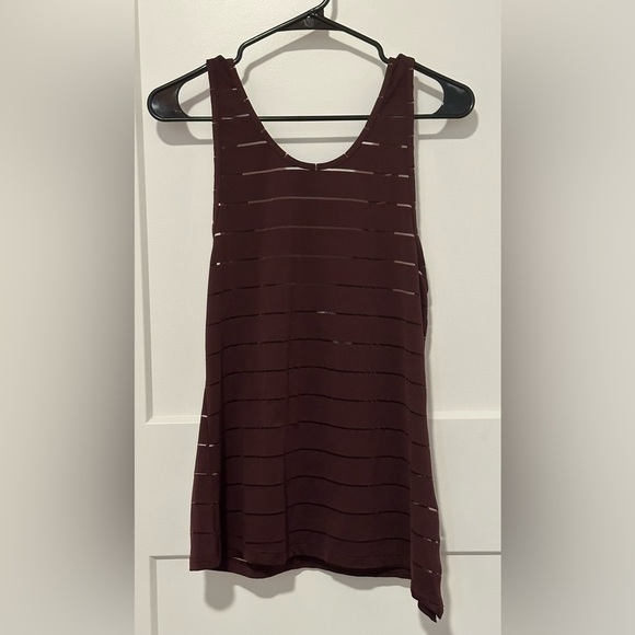Athleta Tops - Athleta Women's Size S Basic Purple Plum
Workout Tank Round Neck